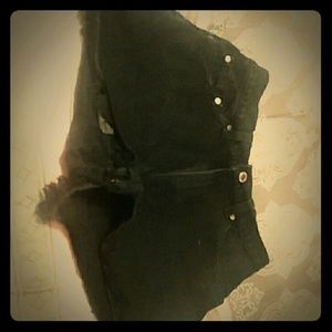 Black Jean Shorts
